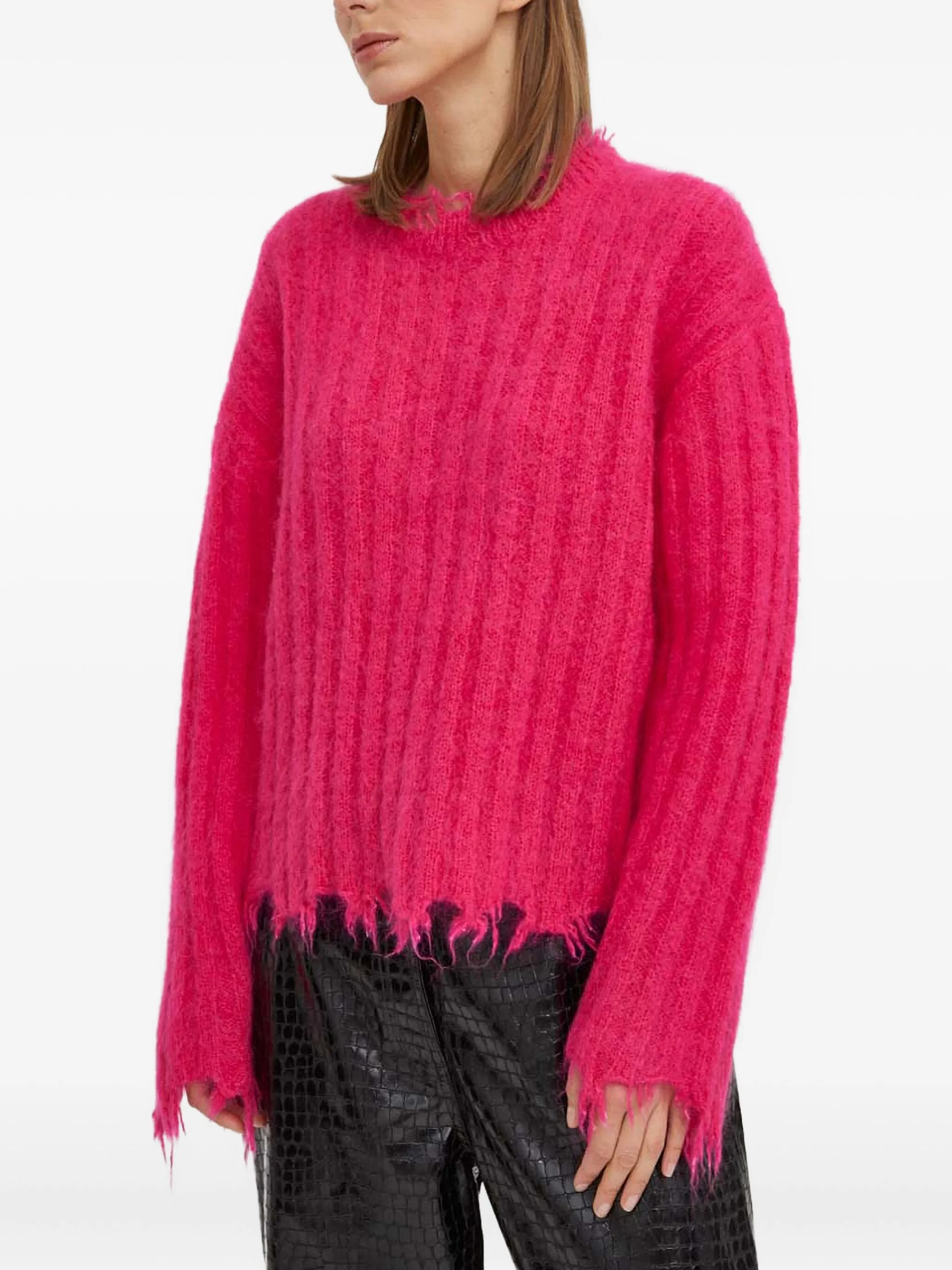 

Свитер с бахромой Herskind, розовый