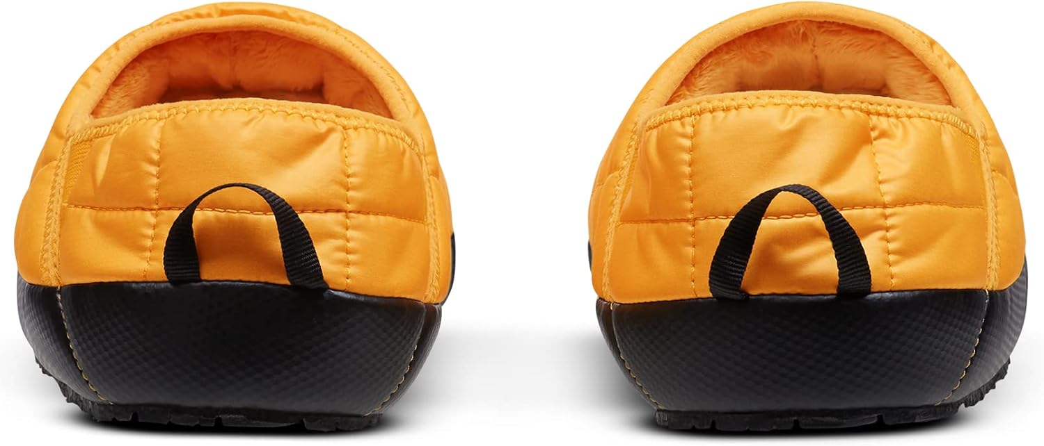 Мужские зимние ботинки THE NORTH FACE Thermoball Traction Mule V, С утеплителем и водоотталкивающей пропиткой, резиновая подошва, черный/золотой — фото 4