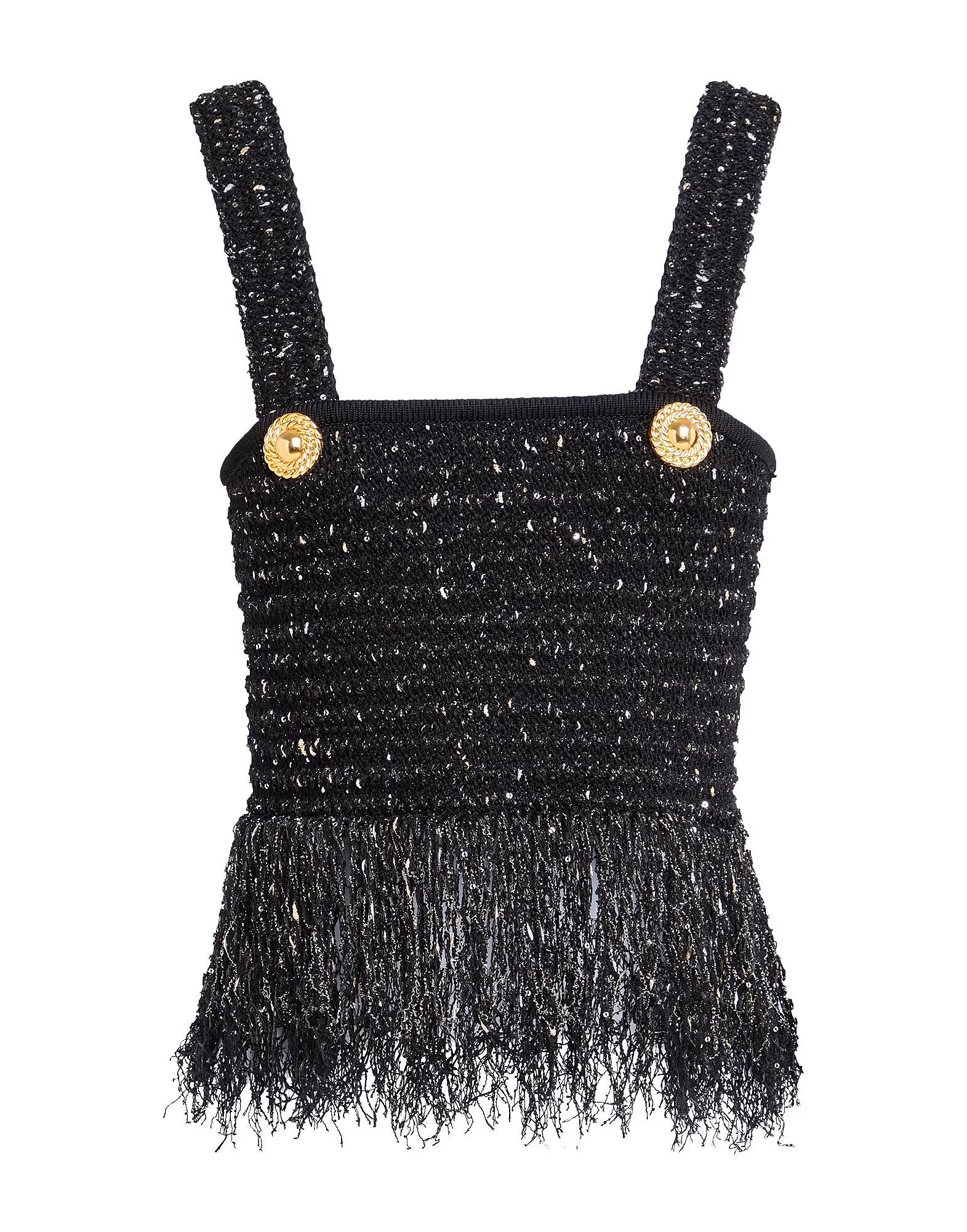 

Топ Balmain, черный