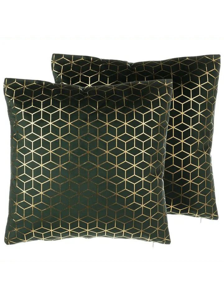 

Декоративная подушка Beliani 2er Set Deko CELOSIA, цвет grün/gold