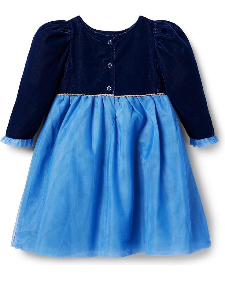 

Платье Janie and Jack Frozen Velvet Dress, синий