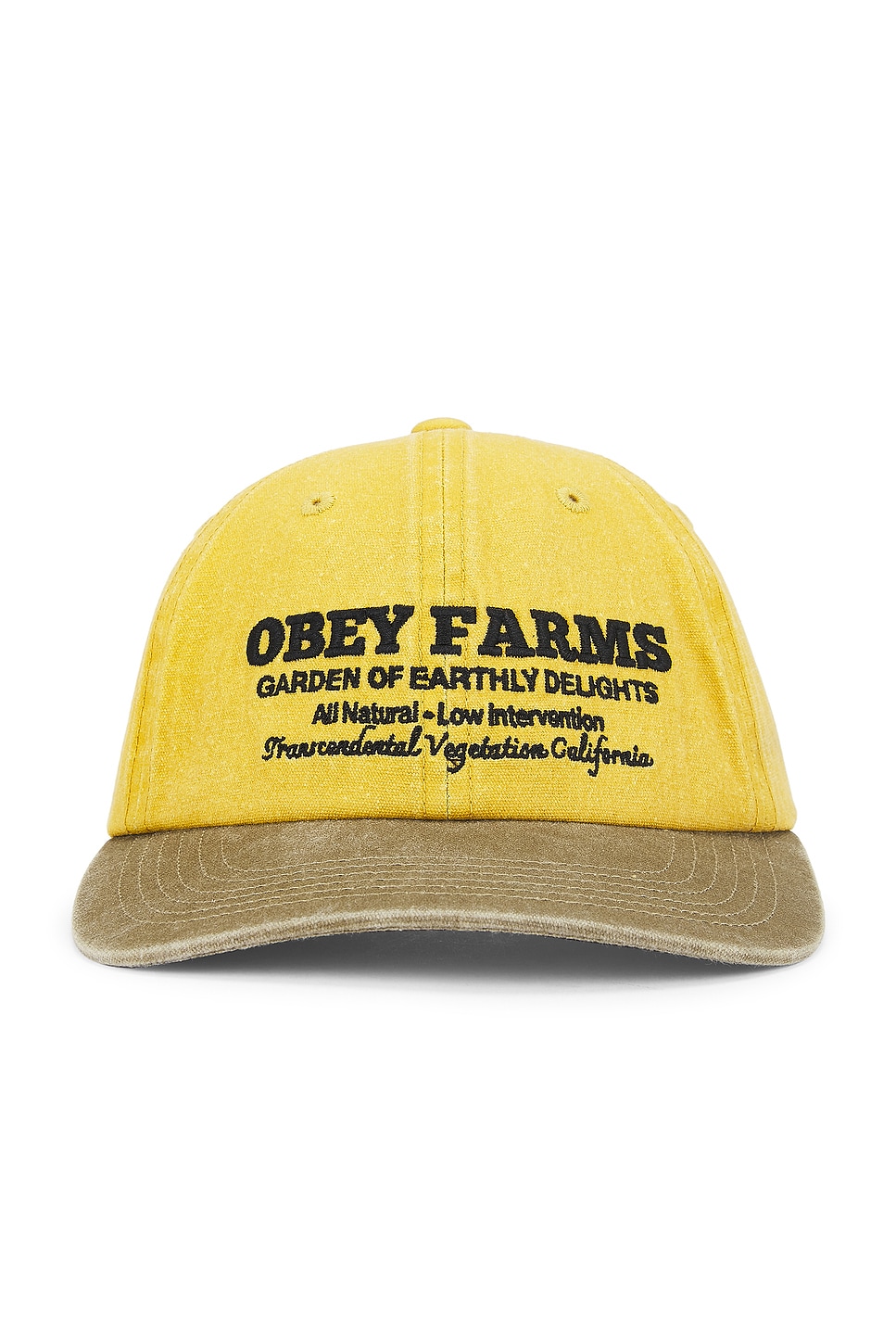 

Кепка на шесть панелей с регулируемым ремешком Obey, mustard