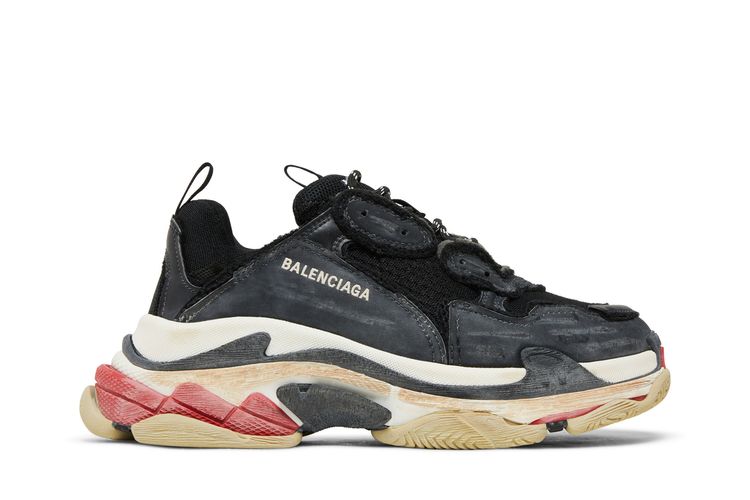 

Кроссовки Balenciaga Triple S Sneaker 'DIY - Black Red', черный