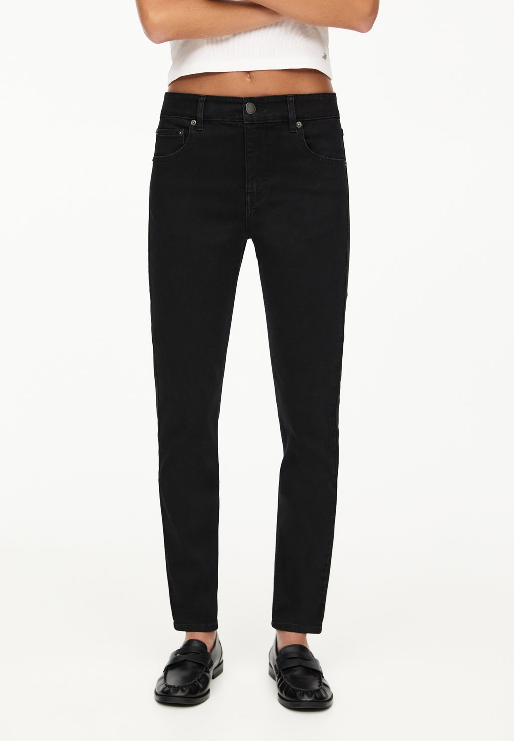

Джинсы прямого покроя PULL&BEAR, черный