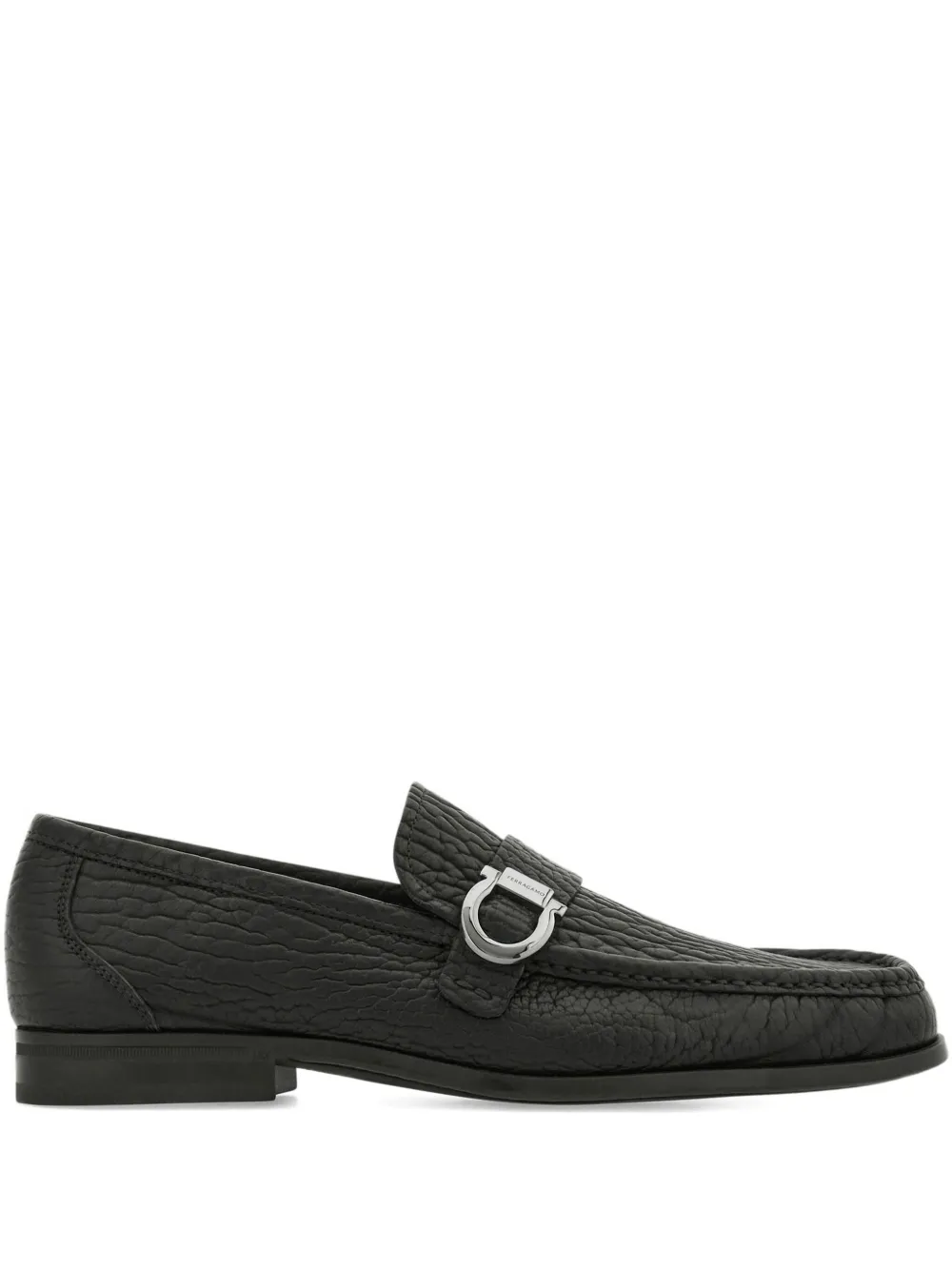 

Лоферы с пряжкой Gancini Ferragamo, черный