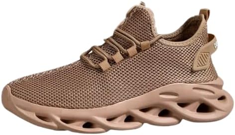 

Мужские кроссовки для ходьбы Легкие мужские кроссовки для бега, ходьбы и тренировок в спортзале с противоскользящей амортизирующей подошвой, комфортной посадкой, стильные спортивные тренировочные кроссовки Elyora, светло-коричневый