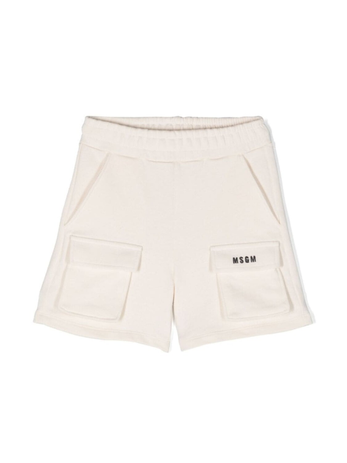 

MSGM Kids шорты с вышитым логотипом, белый