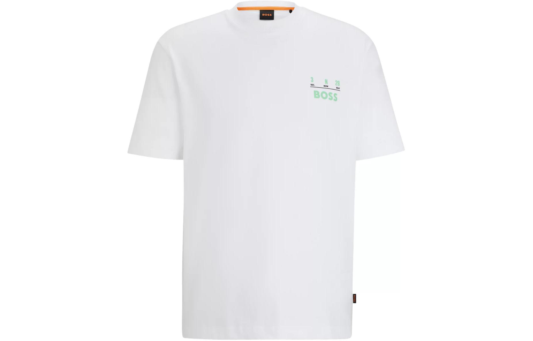 

HUGO BOSS Футболка мужская белая, Белый, HUGO BOSS Футболка мужская белая