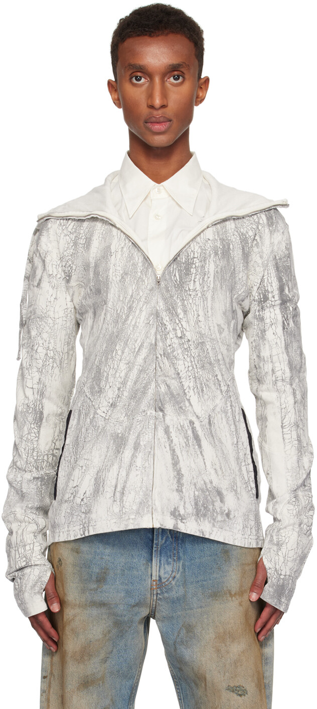 

Серая толстовка с капюшоном на молнии Acne Studios, Faded black