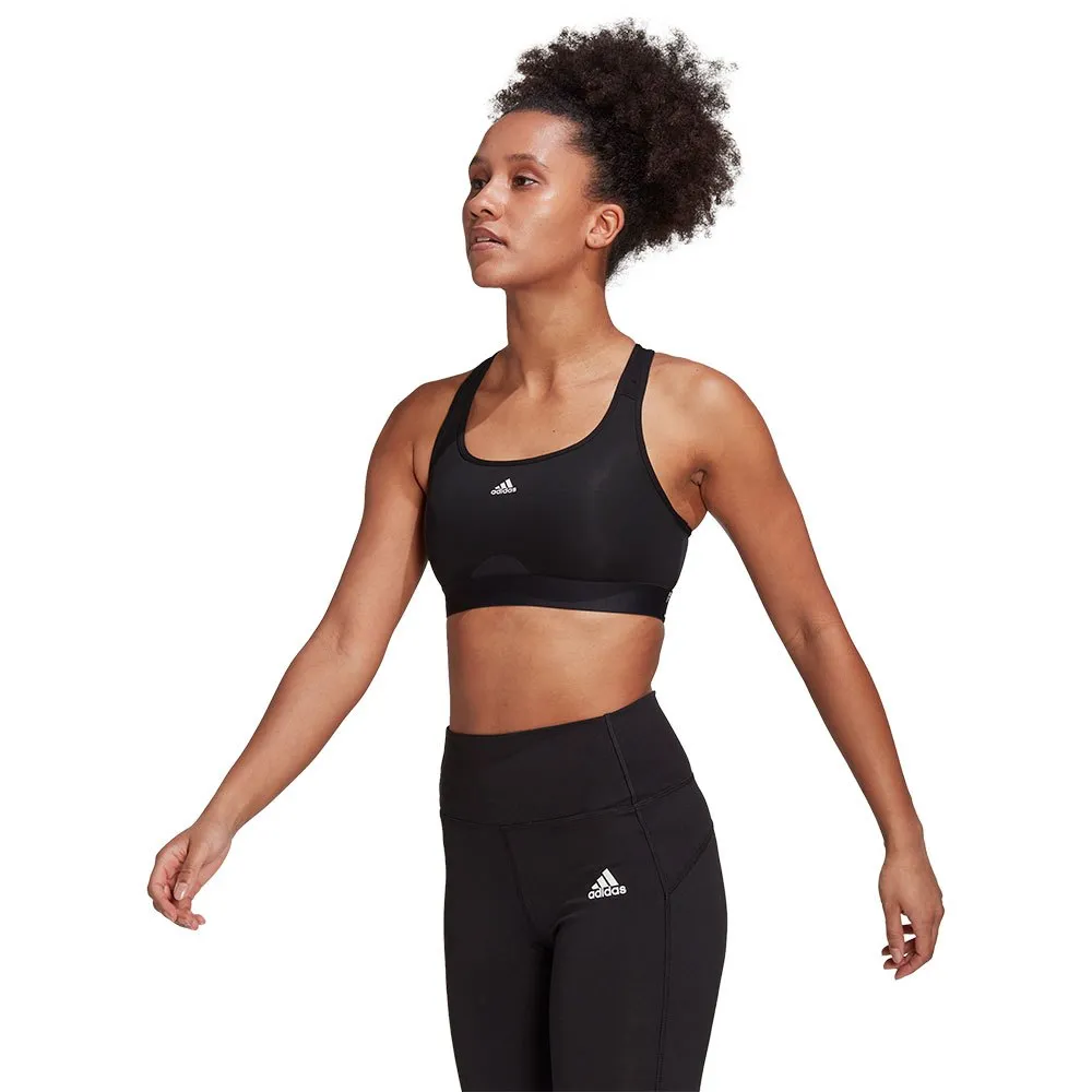 

Спортивный бюстгальтер adidas Power MS PD sports bra, черный