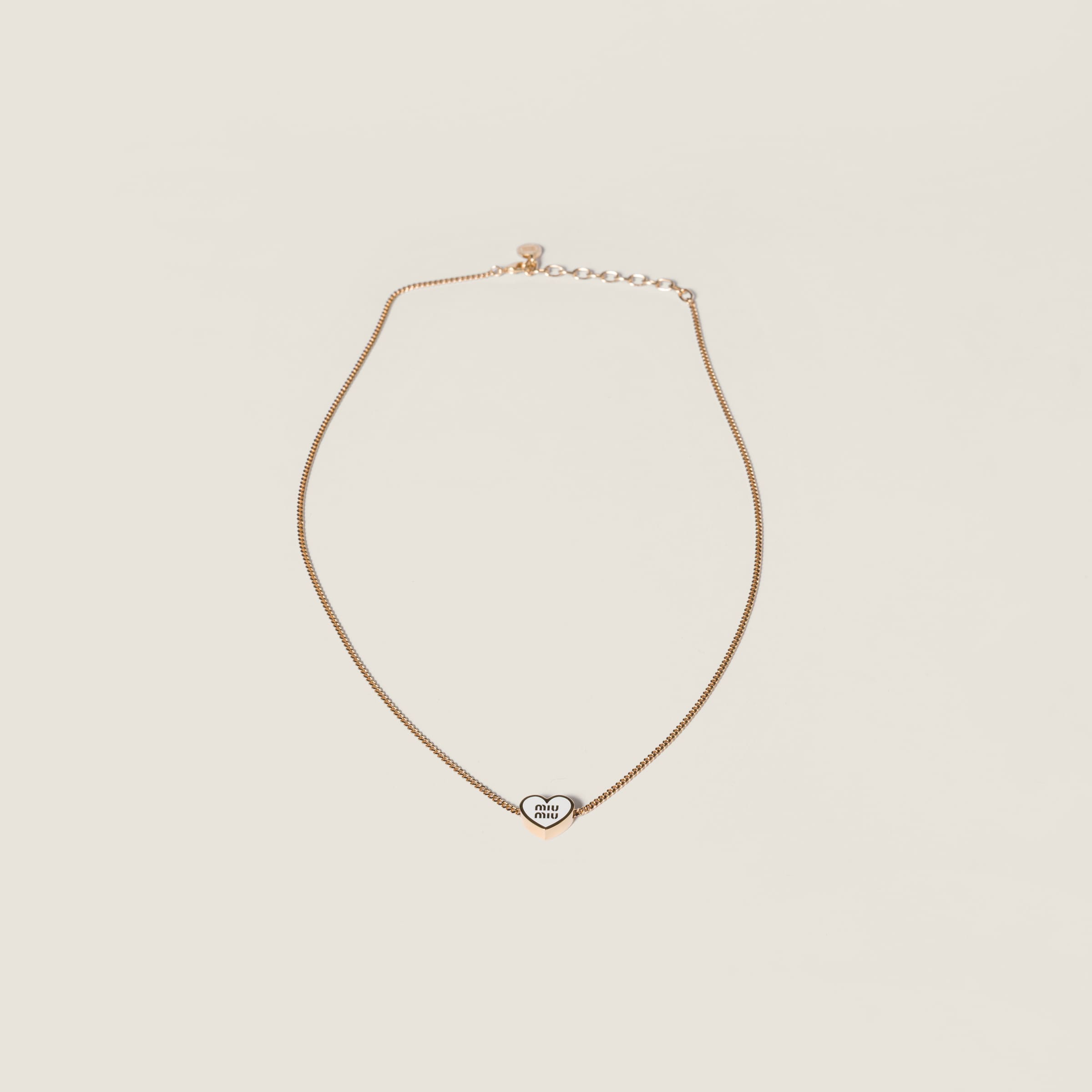 

Металлическое ожерелье MIU MIU, золотой