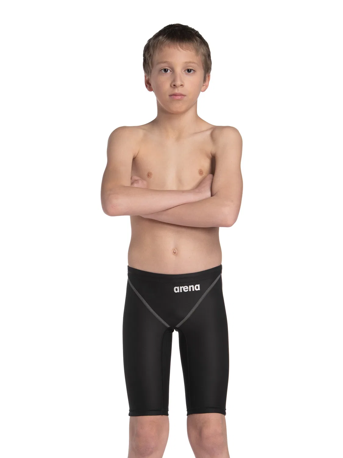 Спортивный купальник Arena Athletic Swimwear POWERSKIN ST NEXT JAMMER JR черного цвета — фото 3