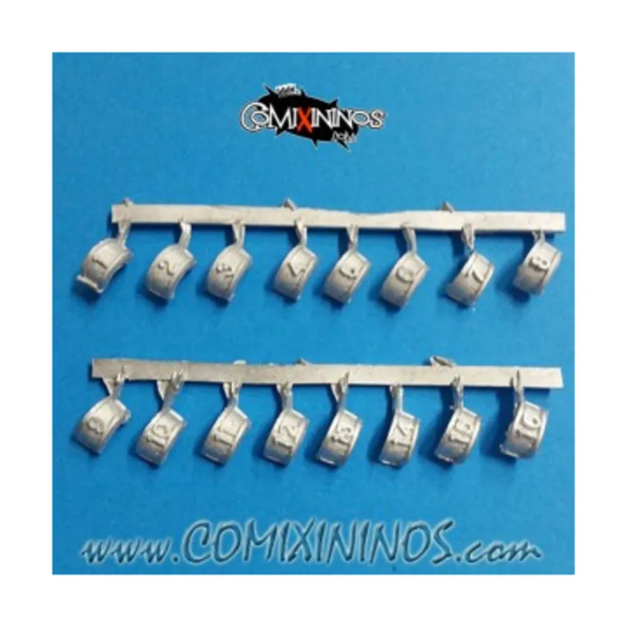 

Набор из 16 пронумерованных наплечников, Fantasy Football Miniatures - Accessories (28mm)