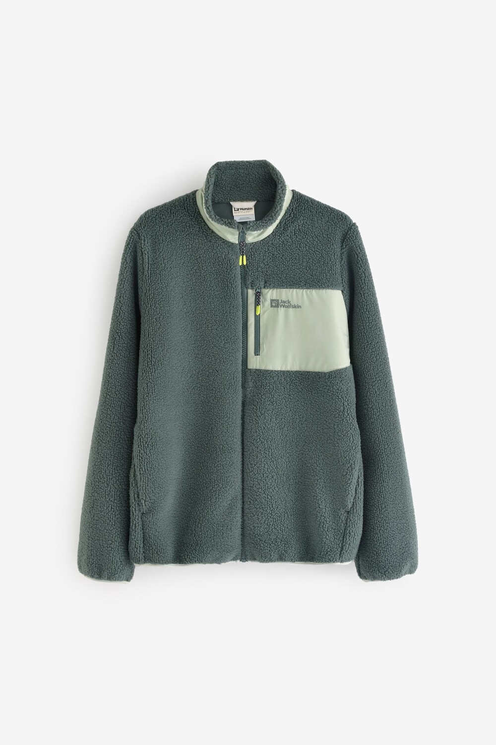 

Куртка FZ с контрастным карманом Ice Curl Jack Wolfskin, зеленый