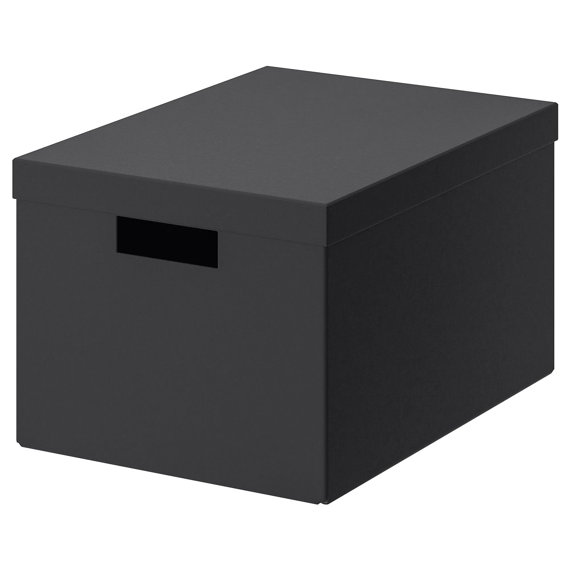 

Коробка с крышкой, черная, 25х35х20 см, TJENA IKEA