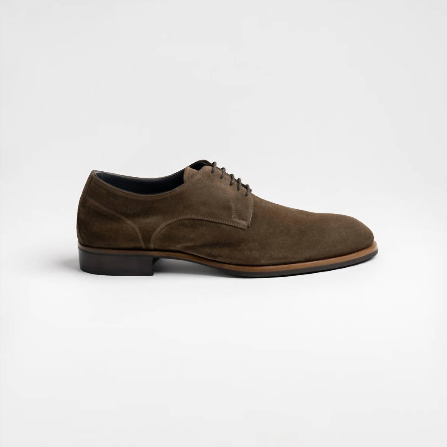 Мужские дерби Pisa из замши в темно-коричневом цвете Scarpe di Bianco — фото 2