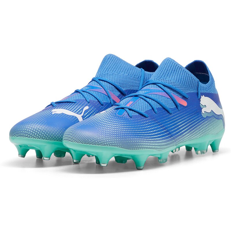 Футбольные бутсы Future 7 Match MXSG Puma, цвет bluemazing-puma white-electric peppermint — фото 3