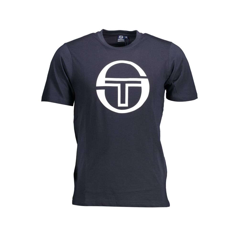 

Синяя хлопковая футболка Sergio Tacchini