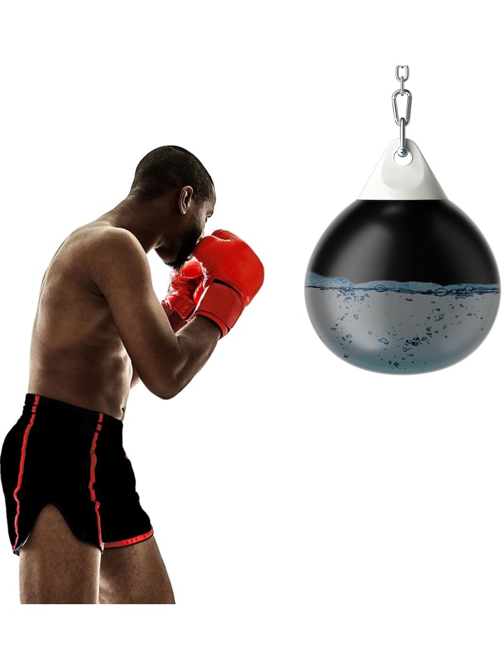 

COSTWAY Водяная боксерская груша диаметром 45 см, черного цвета