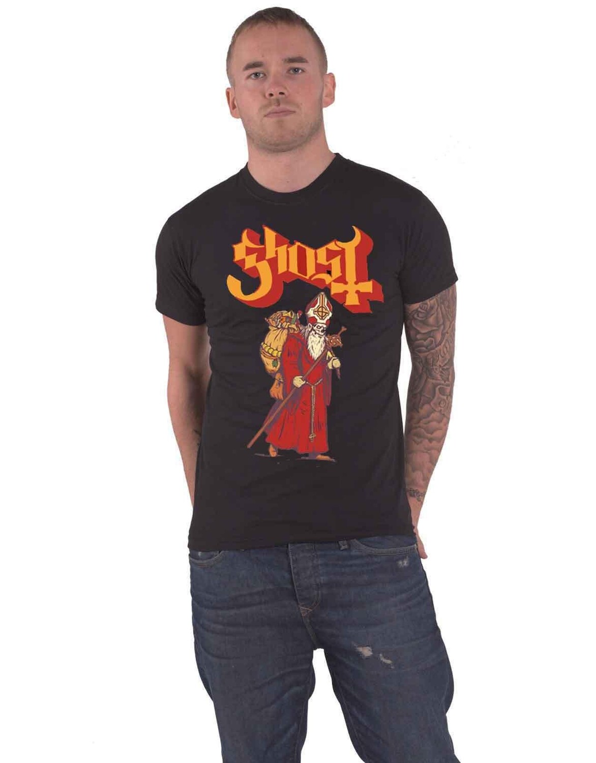 

Футболка «Привет от Папы Ноэля» Ghost, черный