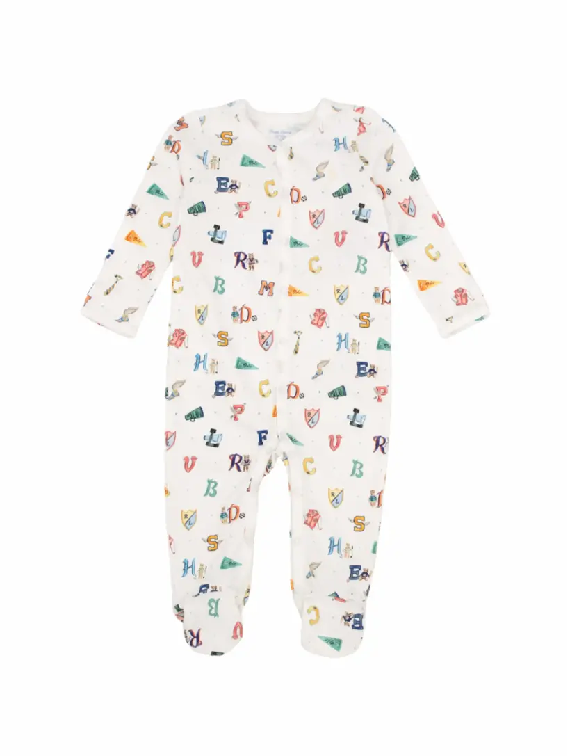 

Хлопковое боди с монограммой Ralph Lauren, белый