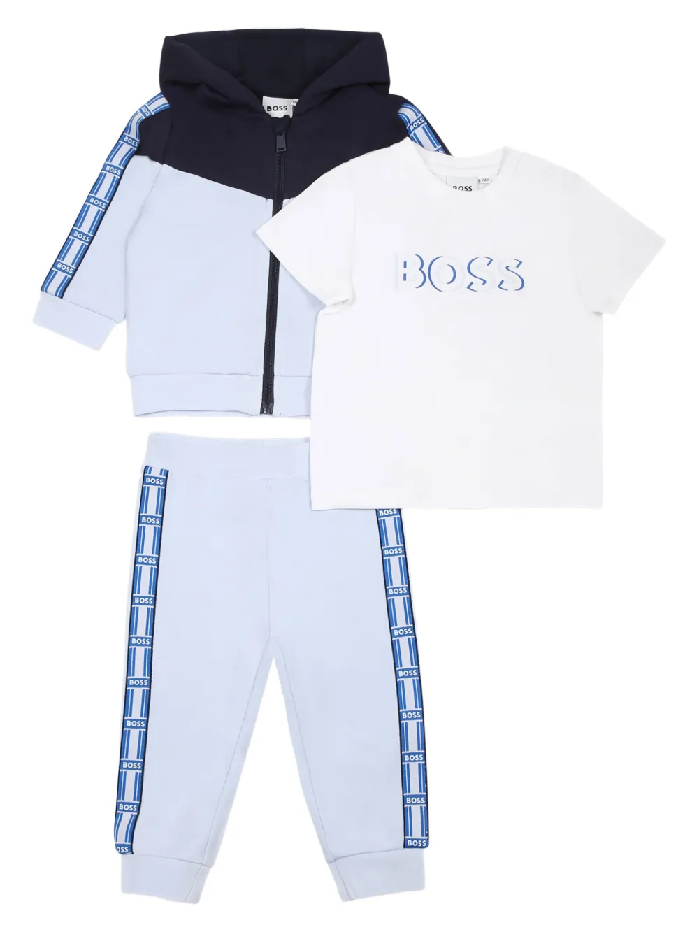 

Спортивный костюм с капюшоном BOSS Kidswear, синий