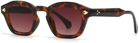 

Ретро маленькие круглые солнцезащитные очки для женщин с заклепками, панк-стиль, градиентные линзы, защита от УФ-излучения UV400, светло-зеленые солнцезащитные очки для мужчин MTZJH, 3