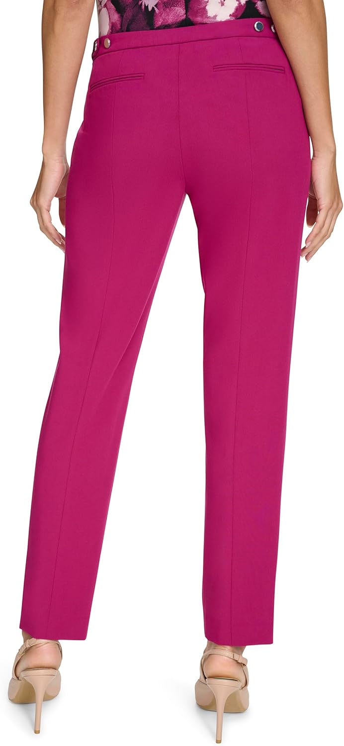 Женский пиджак Calvin Klein Infinite Stretch с рукавами 3/4 на пуговицах, Mulberry — фото 4