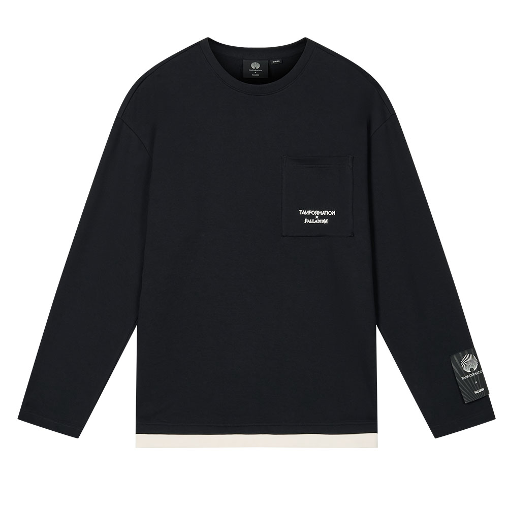 

Футболка с круглым вырезом свободного покроя с длинными рукавами Unisex Palladium, Vanilla Ice