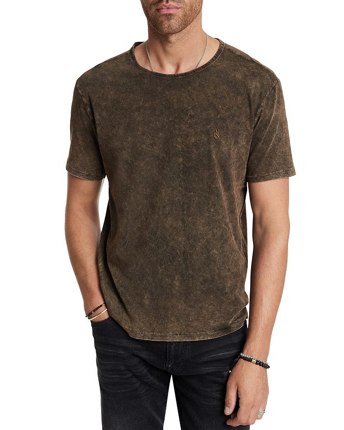 

Футболка с коротким рукавом и принтом Gould John Varvatos, коричневый