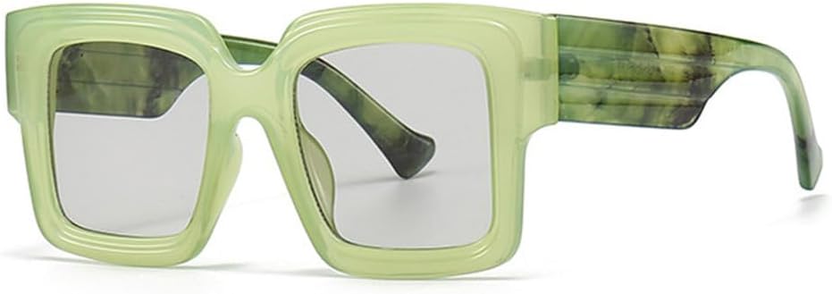 

Солнцезащитные очки UV400 – увеличенного размера, конфетного цвета, прозрачные, светло-серые, с широкими дужками, подходят для женщин и мужчин, для бега и занятий спортом на открытом воздухе UYPTK, Green Light Gray