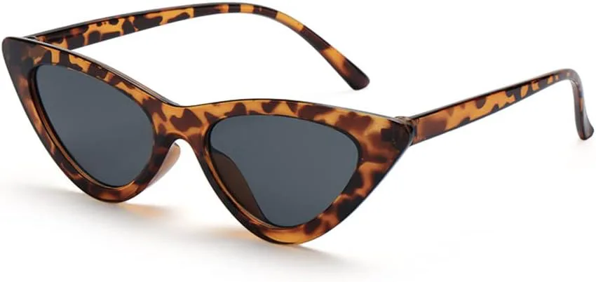 

Винтажные солнцезащитные очки «кошачий глаз», маленькие прямоугольные солнцезащитные очки для женщин, солнцезащитные очки с защитой от УФ-излучения UV400 LANGSER, 8