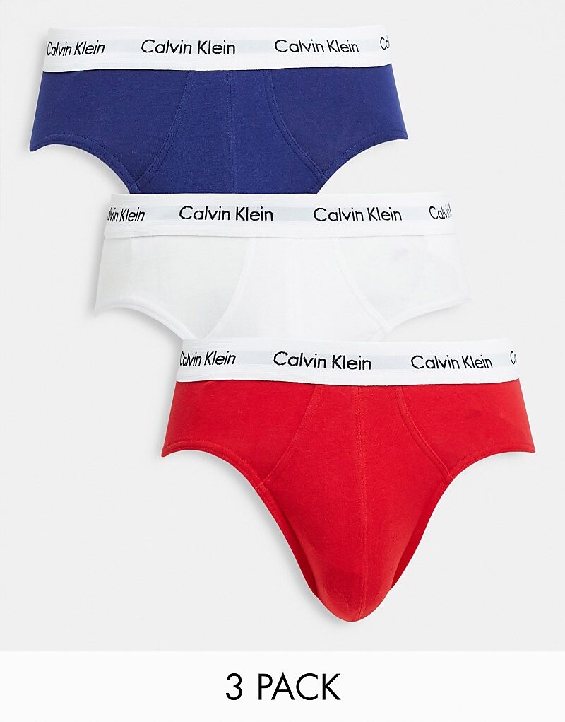 

Набор из 3 трусов с разноцветным логотипом на талии Calvin Klein