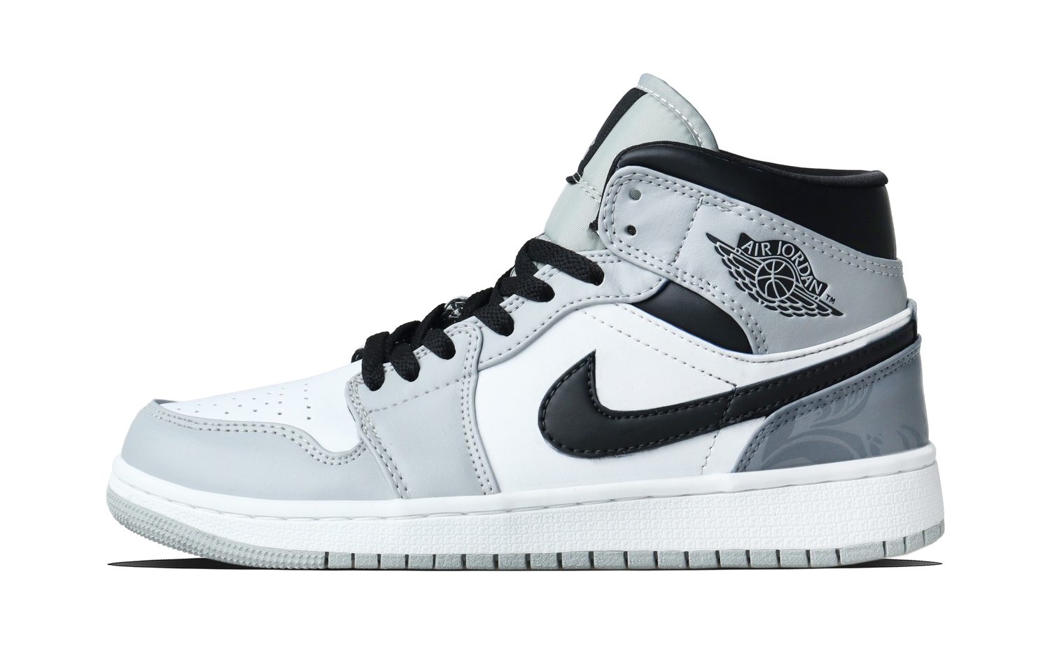 

Jordan Кроссовки Air 1 Wing Abrasion Resistant Mid top Vintage Basketball Shoes Unisex Black