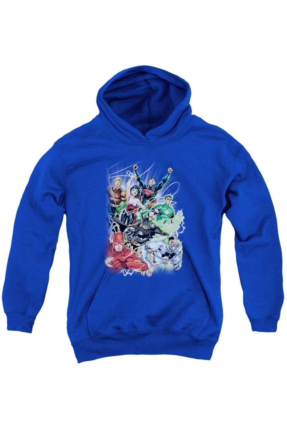 

Молодежная толстовка с капюшоном Justice League of America Justice League #1 Gildan, синий