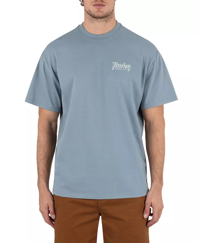 

Мужская футболка Built Outline с коротким рукавом Hurley, синий