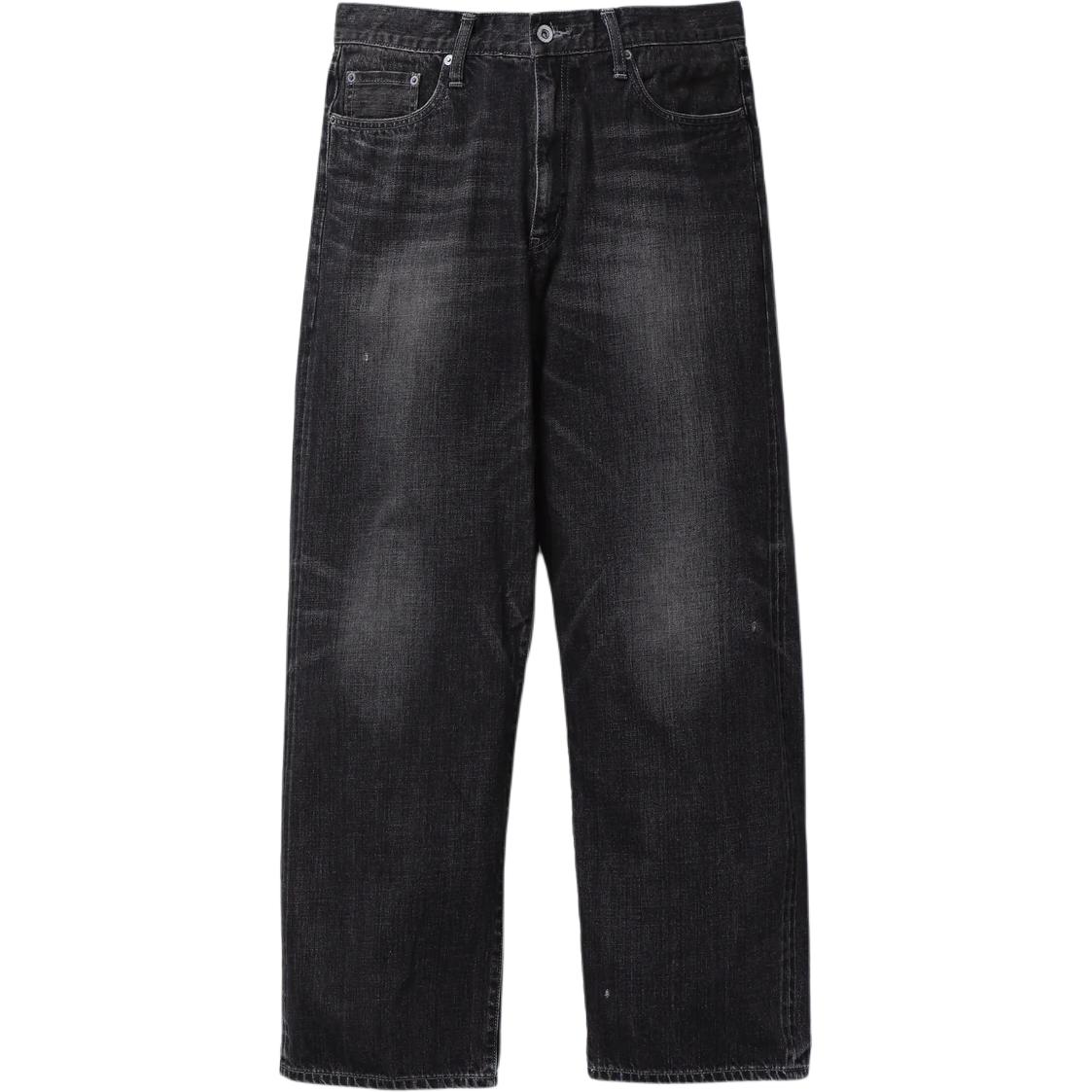 

Выстиранные хлопковые джинсы Neighborhood, черный