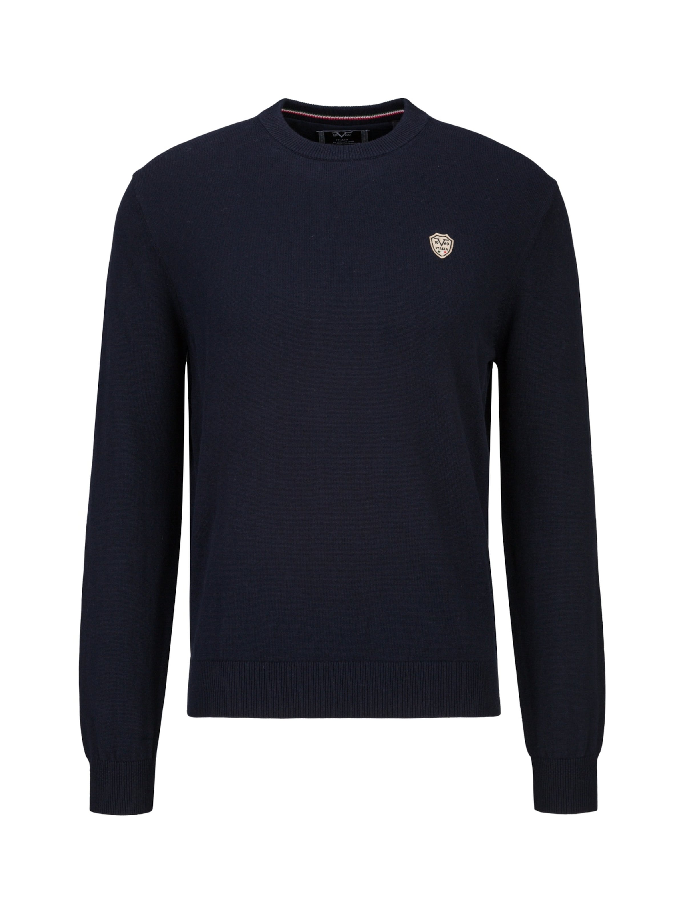 

19V69 ITALIA Свитер 'Tino' в темно-синем цвете