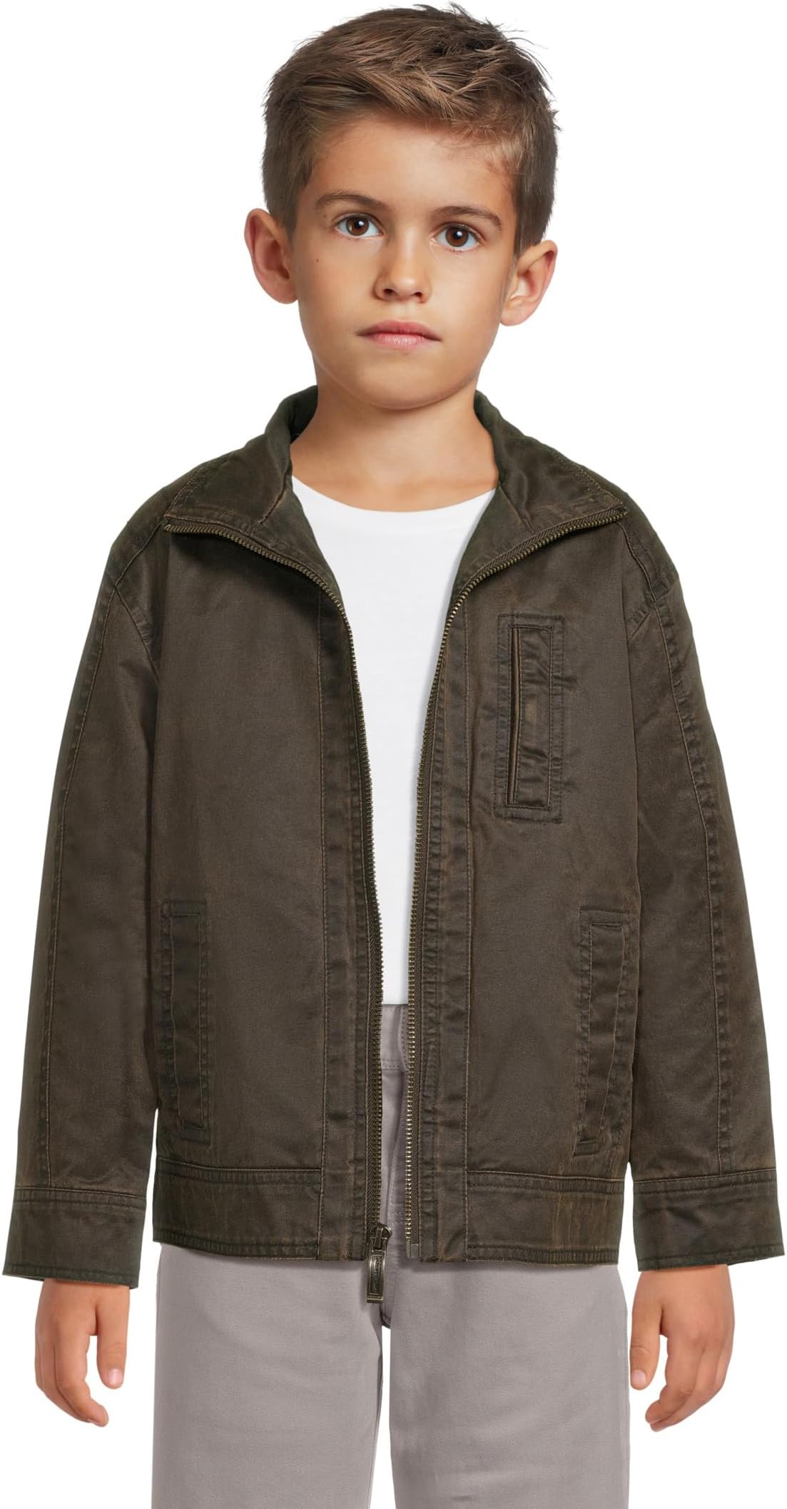 

Куртка Johnston & Murphy Kids Antique Cotton Jacket, коричневый