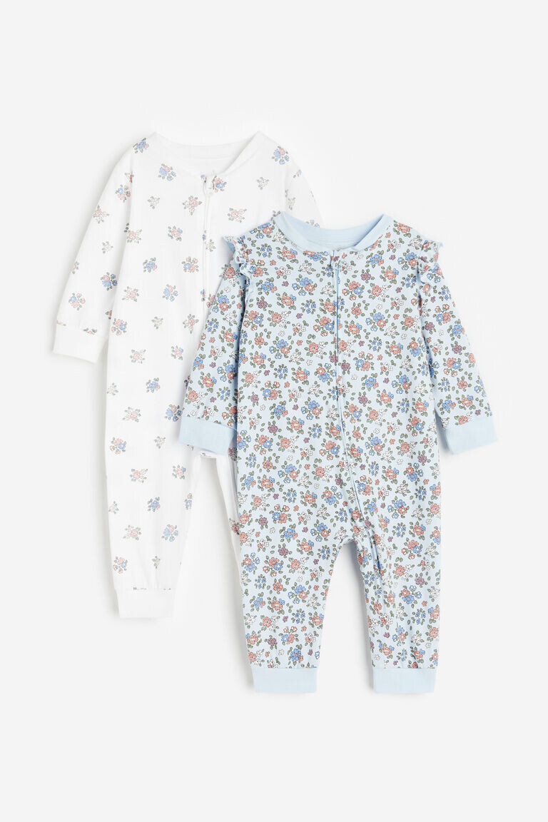 

Две пары хлопковых пижам с рисунком H&M, синий