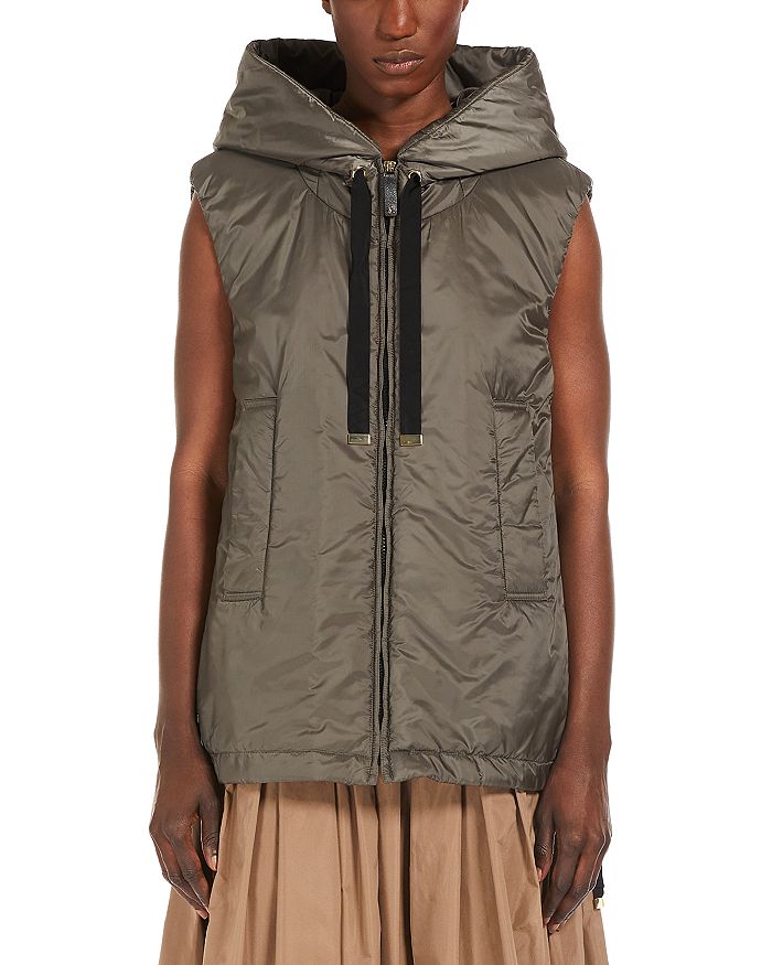 

Жилет с капюшоном Cube Greengo Max Mara, коричневый/бежевый