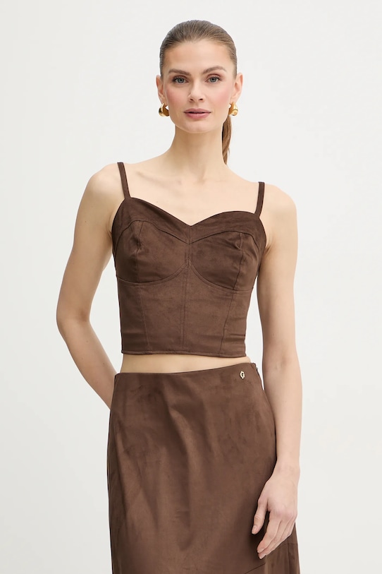 

Топ nunzia Guess, коричневый