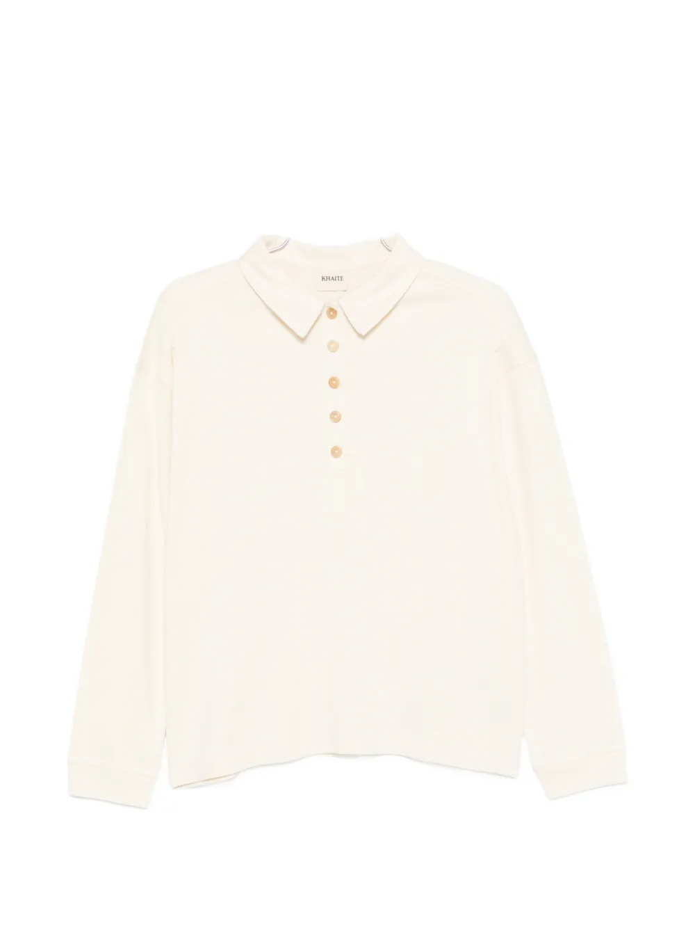 

Футболка-поло Faithful Khaite, бежевый