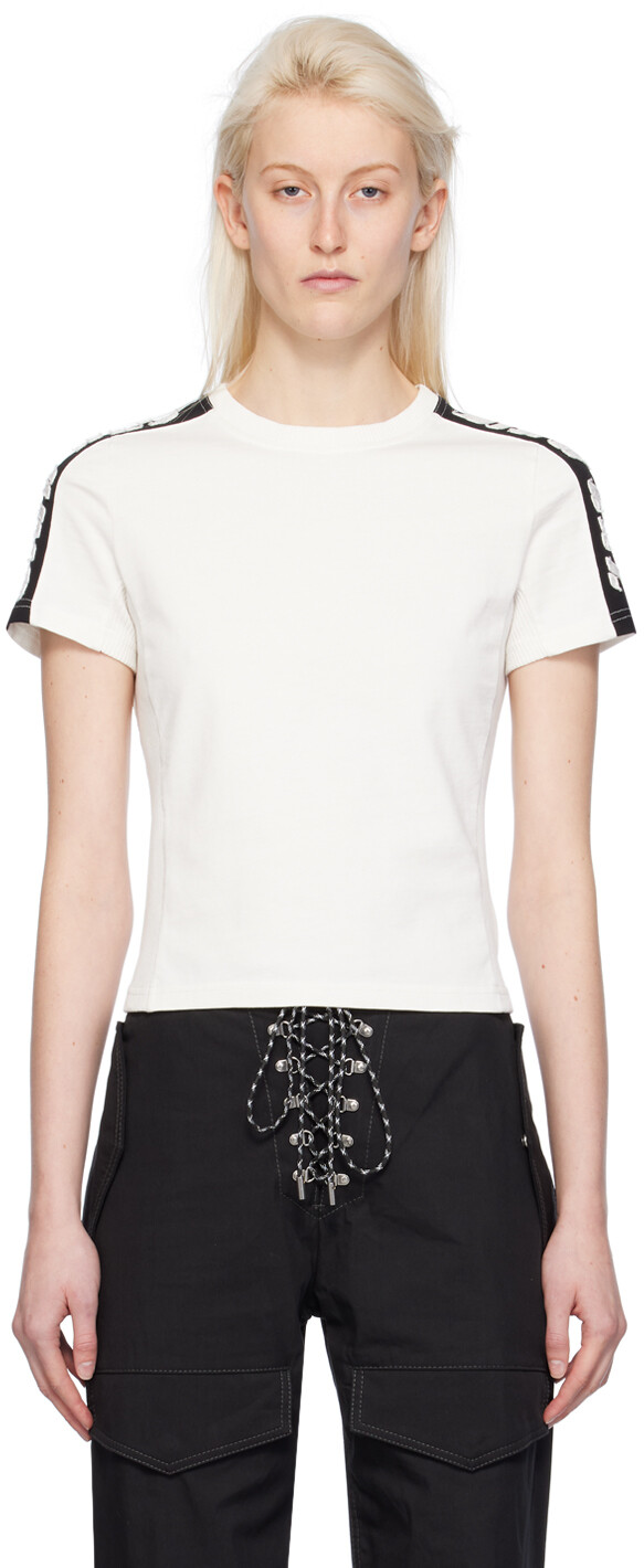 

Белая футболка с аппликацией Dion Lee