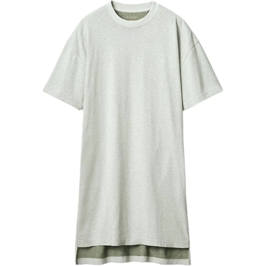 Платье с короткими рукавами JW Anderson SS26 UNIQLO, светло-бежевый