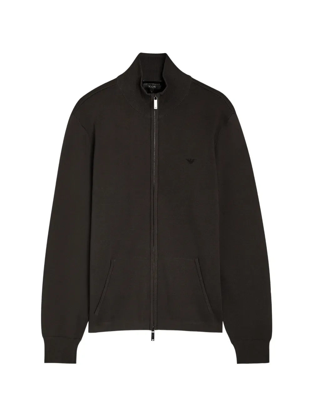 Кардиган на молнии EMPORIO ARMANI, черный