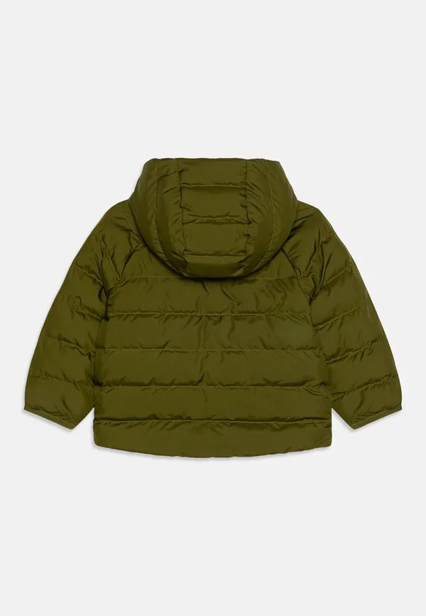 Детская двусторонняя зимняя куртка унисекс с капюшоном perrito The North Face, Forest Olive — фото 2