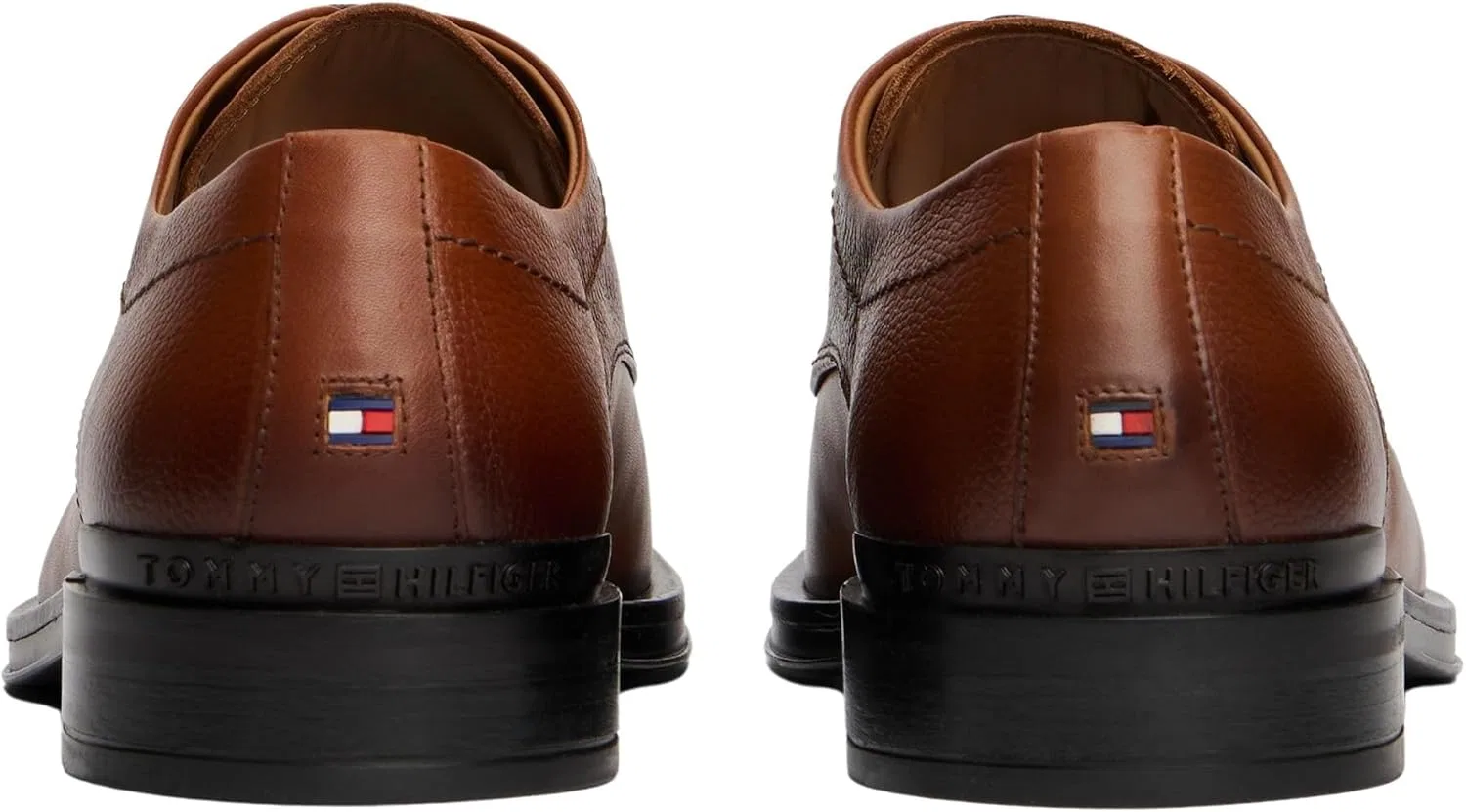Мужские корпоративные туфли-дерби Tommy Hilfiger Hilfiger LTH Fm0fm05581, Brown Winter Cognac — фото 2