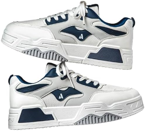 

Мужские удобные повседневные кроссовки для скейтбординга и ходьбы, модные мужские кроссовки, размеры 7-9,5 Hhhchpm, синий