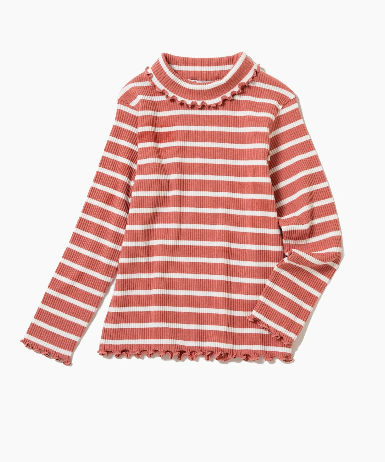 Водолазка в рубчик Ever Closet, Apricot Border — фото 3